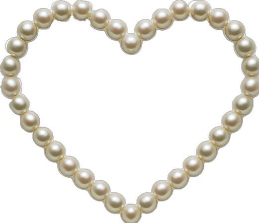pearl heart shape