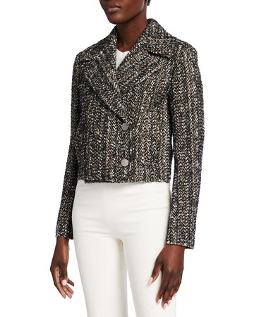 Theory Sargent Wool-Blend Double-Breasted Jacket | Neiman Marcus