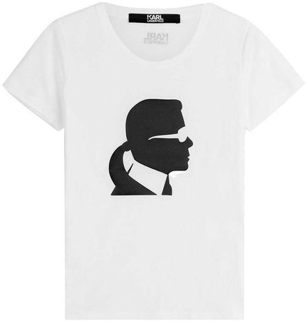 Karl Lagerfeld Ikonik Printed Cotton T-Shirt