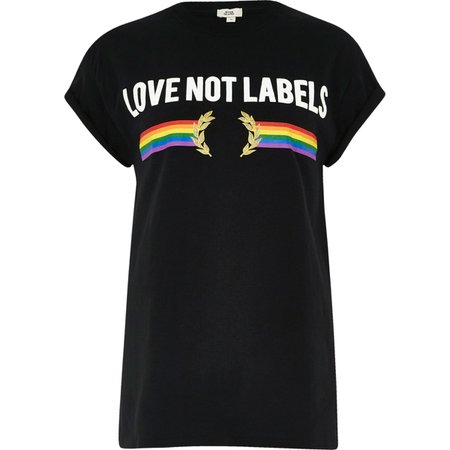 Black Pride 'love not labels' T-shirt - Print T-Shirts / Vests - T-Shirts & Vests - Tops - women