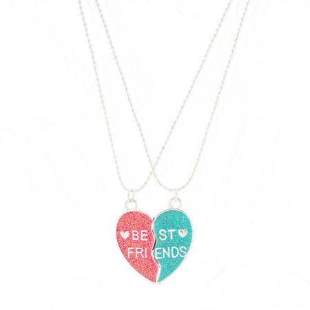 Best Friends Heart Pendant Necklace | Claire's US