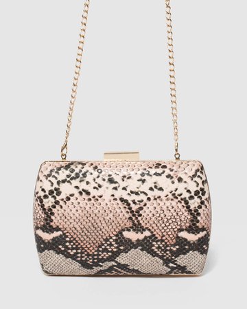 colette pink snake clutch - Google Search