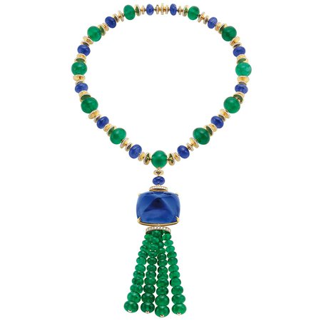 Bulgari, Emerald and Sapphire necklace