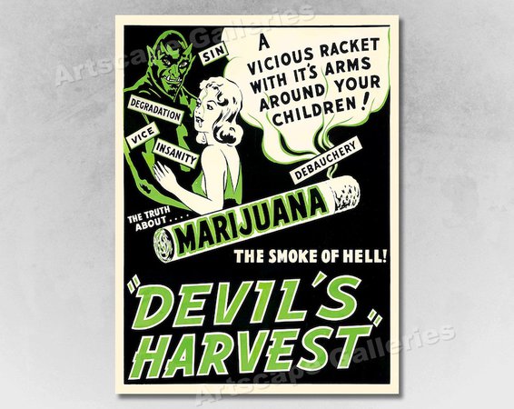 1942 Devil's Harvest Vintage Marijuana Movie | Etsy