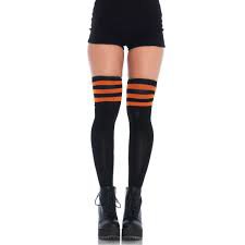 Black and Orange Knee High Socks