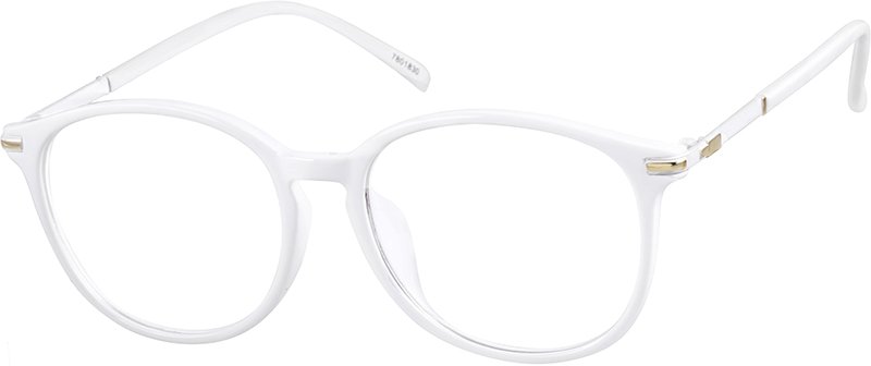 White Round Glasses #7801830