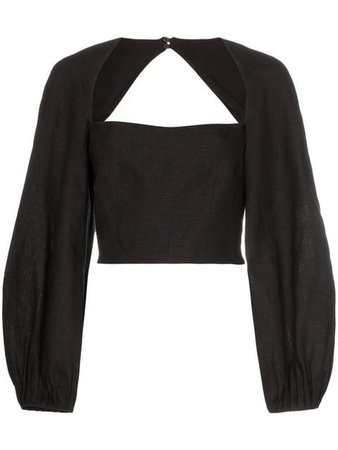 Mara Hoffman Moon square neck cropped hemp top $315 - Buy Online - Mobile Friendly, Fast Delivery, Price
