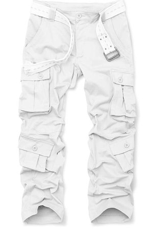 white cargo pants (amazon)