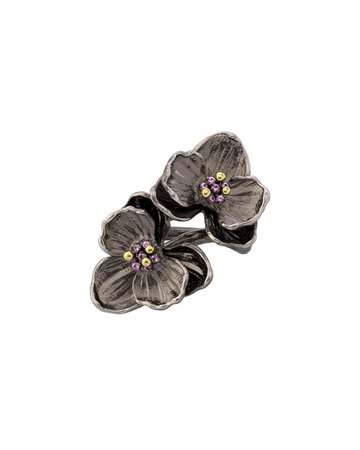 Michael Aram Pink Sapphire Double Orchid Ring
