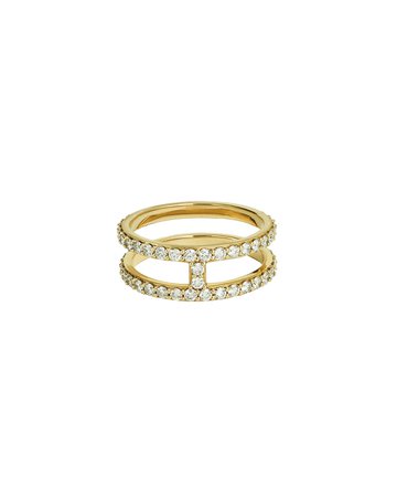 Lana Flawless Double-Stack Band Diamond Ring