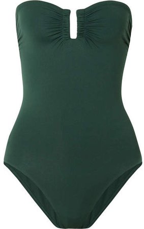 Les Essentiels Cassiopée Bandeau Swimsuit - Emerald