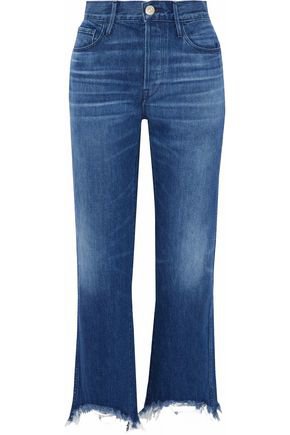Austin frayed high-rise bootcut jeans | 3x1 | Sale up to 70% off | THE OUTNET