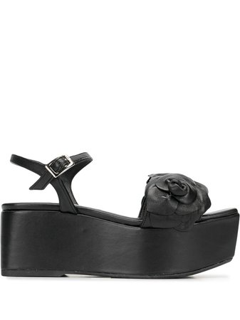 Shop Madison.Maison flower flatform sandals with Express Delivery - FARFETCH