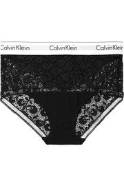 Calvin Klein Underwear | Stretch-lace soft-cup bra | NET-A-PORTER.COM