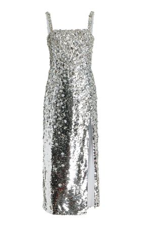 Sequined Midi Dress By Carolina Herrera | Moda Operandi