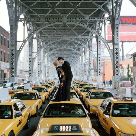 Rodney Smith - Edythe and Andrew Kissing on Taxis- Framed photograph by Rodney Smith For Sale at 1stDibs