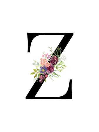 Letter Z Alphabet Letters Art Instant digital download | Etsy