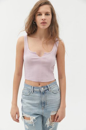 BDG Shaylee Notch Neck Tank Top | Urban Outfitters