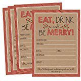 Amazon.com: Jolly Tree Christmas Party Invitations with Envelopes (Pack of 15) Fill in Invites Fun Holiday Parties, Festive Dinners, Fun Christmastime Celebrations Red, Green and Gold: Health & Personal Care