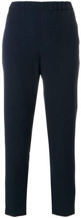 elasticated waistband tailored trousers