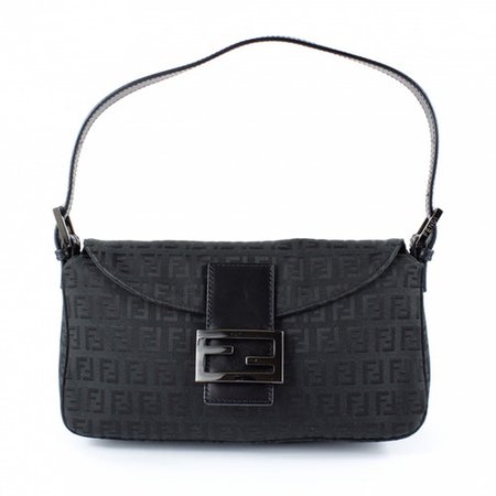Baguette cloth mini bag Fendi Black in Cloth - 8692309