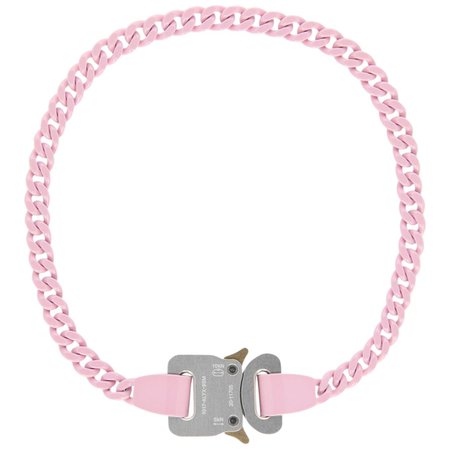 1017 ALYX 9SM PINK CHAINLINK BUCKLE NECKLACE / PNK0006 : SOFT PINK