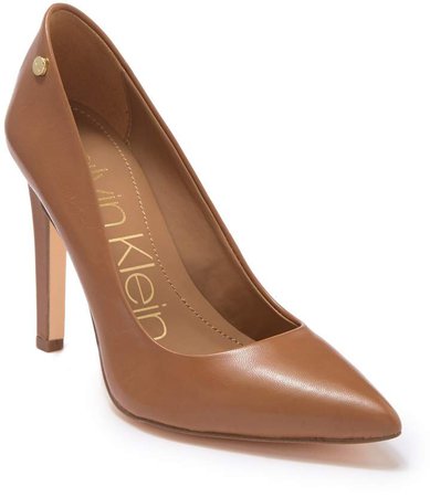 Brady Leather Pointed Toe Pump - Wide Width Available