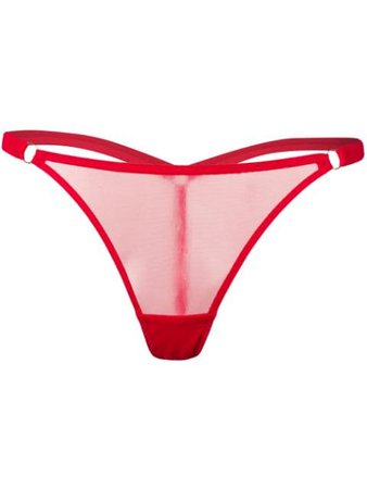 Red Myla Piccadilly Sheer Thong | Farfetch.com