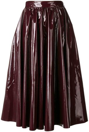 vinyl flared skirt
