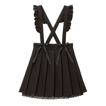 black suspender skirt