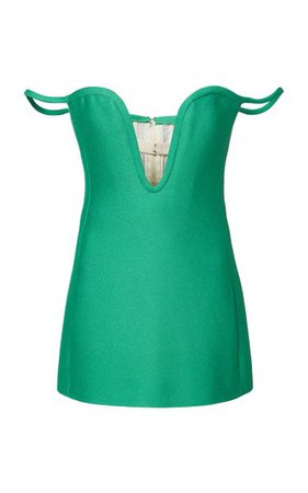 Off-The-Shoulder Crepe Mini Dress By Valentino | Moda Operandi