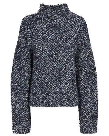 3.1 Phillip Lim Bouclé Jacquard Mock Neck Sweater | INTERMIX®