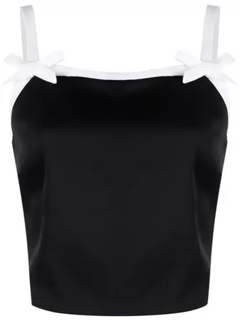 MSGM bow-detailing Cropped Top - Farfetch