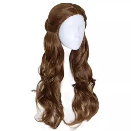 Beauty And The Beast Princess Bella Wig Cosplay Costume Women Long Wavy Brown Synthetic Hair Halloween Party Role Play Wigs - Cosplay Costumes - AliExpress