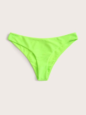 Neon Green Swimming Panty | ROMWE