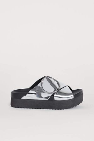 Platform Sandals - Silver