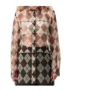 TheOpen Product | Sheer Argyle Print in Beige
