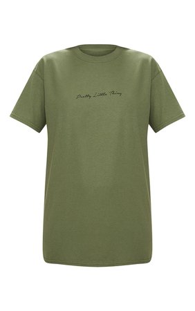 Prettylittlething Chestnut Slogan Oversize T Shirt | PrettyLittleThing