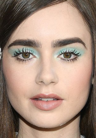 lily collins blue eyeshadow - Google Search