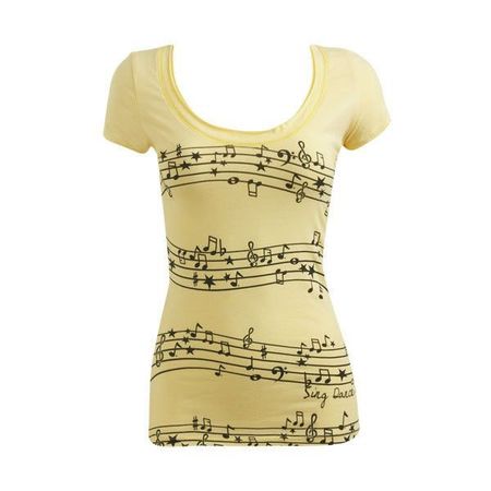 pale yellow music notes