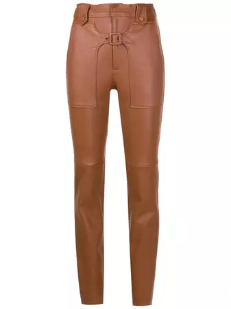 Nk Fleur Leather slim-fit Trousers