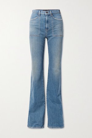 Crosbie High-rise Flared Jeans - Mid denim
