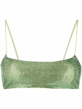 Shop THE ANDAMANE sequin studded bra top with Express Delivery - FARFETCH