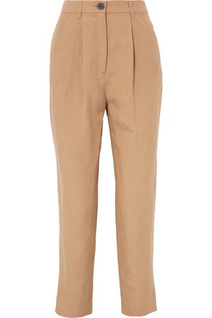 Mara Hoffman | Dita Tencel and linen-blend straight-leg pants | NET-A-PORTER.COM