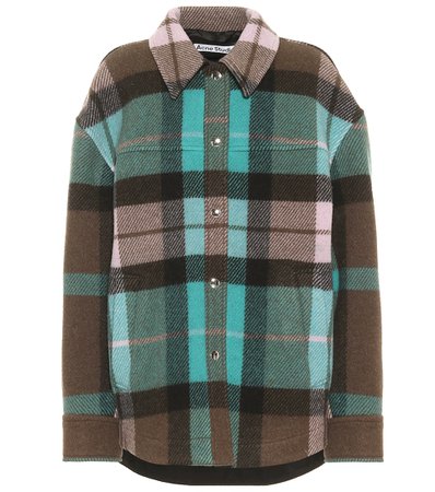 ACNE STUDIOS Checked wool-blend jacket