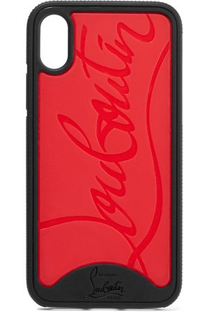 Christian Louboutin | Loubiphone embossed PVC iPhone XS Max case | NET-A-PORTER.COM