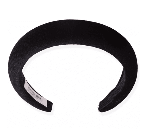 Jennifer Behr Velvet Tori Headband - black | Garmentory