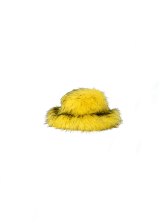 Tyler lambert yellow fur hat
