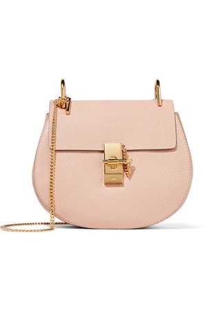 CHLOÉ Drew small textured-leather shoulder bag