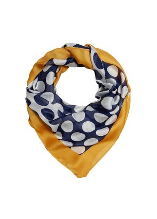 MANGO Polka-dot print scarf